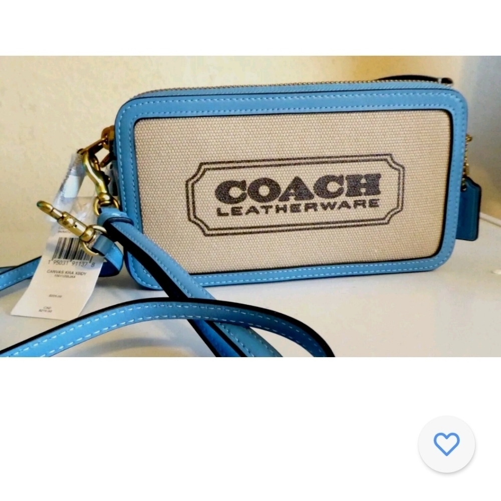 💙▪️Rare▪️🆕️ Coach Canvas Kira Crossbody Bag/ Wristlet NWT SOLD OUT!!! - Picture 10 of 10